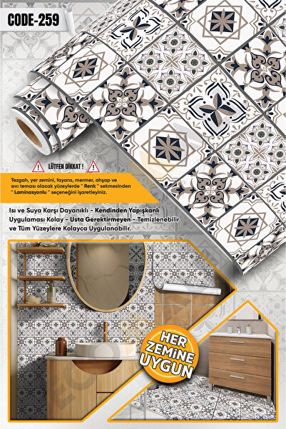 DECOMALL CODE-259 Rezistent la apă Bucătărie Baie Pardoseală Mobilier din mar...