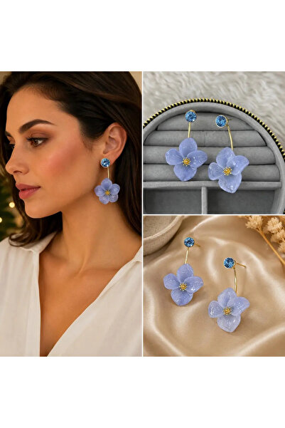 Bozhi Flower Earrings Steel Daily Elegance