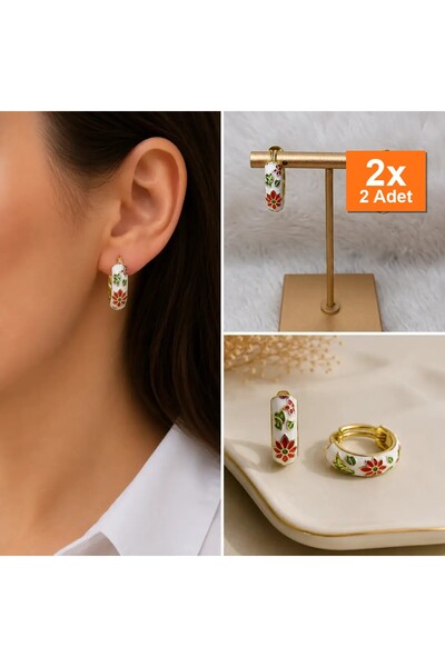 Bozhi Flower Earrings Steel Elegant Gift