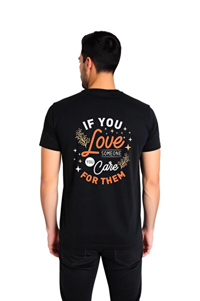 PayBuy Men's Love Message Printed Short Sleeve T-Shirt 100% Cotton Emotion Ex...