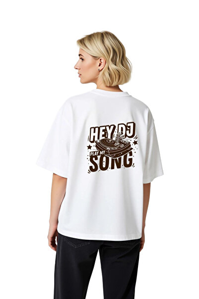 PayBuy Dj Song - Printed Women's Oversize T-Shirt for Music Lovers