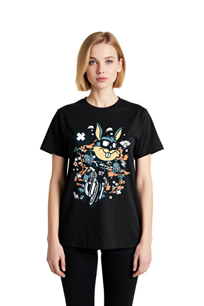 PayBuy Women's Motorcycle Race Number Printed Short Sleeve T-Shirt Retro Styl...