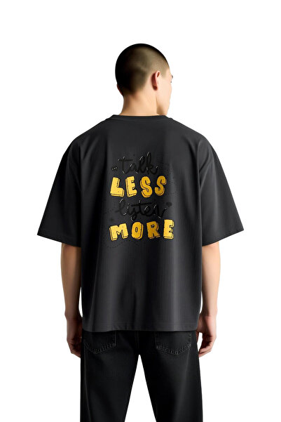 PayBuy Speak Less Listen More Message Printed Men's Oversize T-Shirt