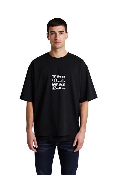 PayBuy Men's Oversize Printed T-Shirt Graphic Design for Book Lovers Relaxed ...