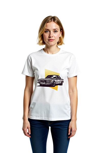 PayBuy Classic Coupe Chrome Umbrella Retro Design Printed Women's T-Shirt