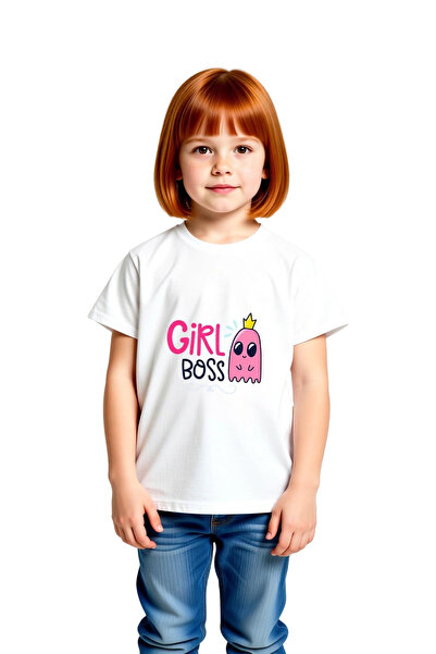 PayBuy Women's Kids T-Shirt Girl's Boss Strong Statement Printed Relaxed Fit ...