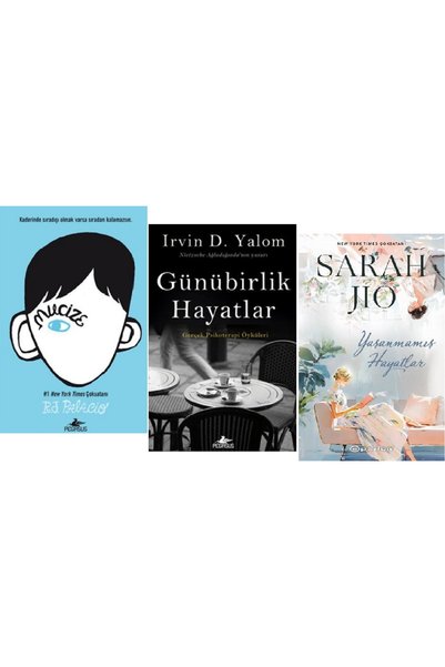 Epsilon Yayınevi Mucize + Günübirlik Hayatlar + Yaşanmamış Hayatlar 3 Book Set