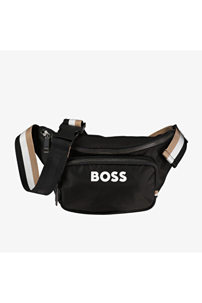 BOSS Kontrast logolu bel çantası