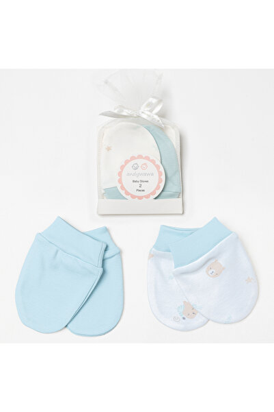 andywawa Baby Gloves 2 Pairs 100% Cotton