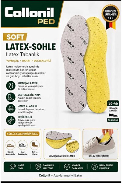 Collonil Soft Latex Yumuşak Rahat Destekleyici Taban