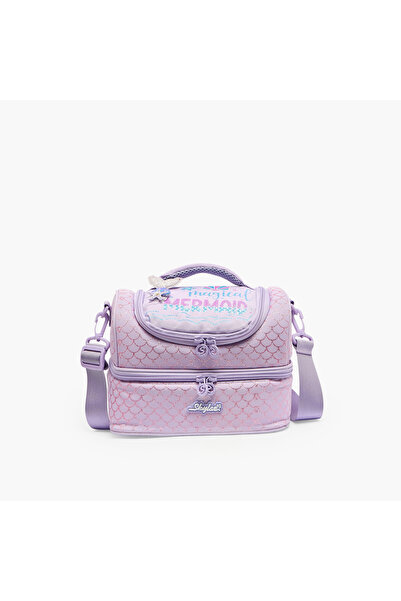 Skylar Mermaid Print Lunch Bag for Girls 5-8 Years with Detachable Strap - 6 L