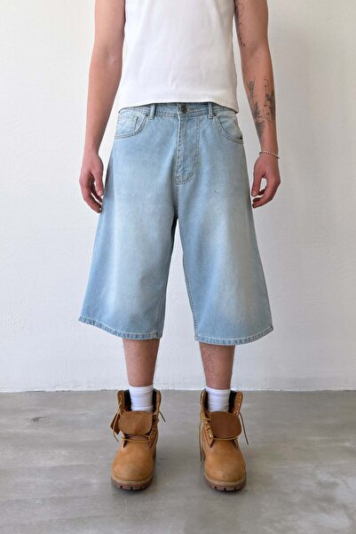 Flaw Wear شورت جينز فضفاض