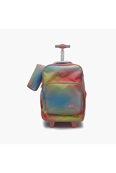 Roco Gradient 2-Piece School Trolley Bag Set for Girls 5-8 Yrs with Pencil Ca...