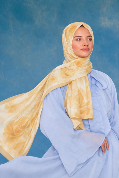 BONASERA EŞARP Women's French Silk Hijab Shawl