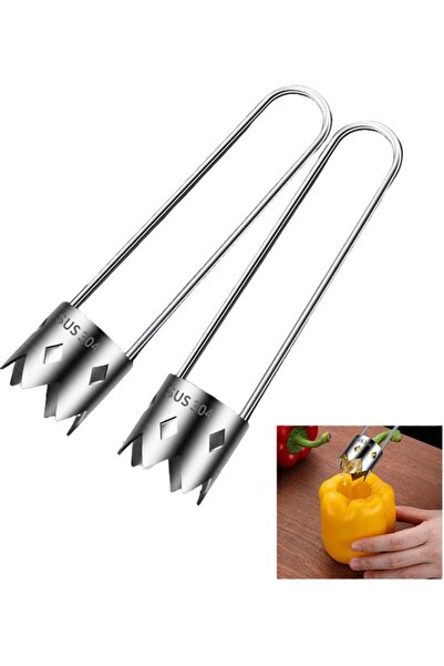 STARSTAR Fruit corer 2-piece set, stainless steel, suitable for apples and be...