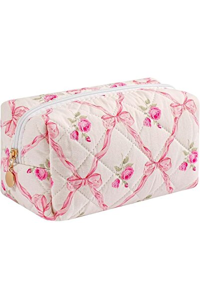 HHQQWZ Makeup Bag Travel Cosmetic Bag for Women Girls, Zipper Make Up Pouch, ...