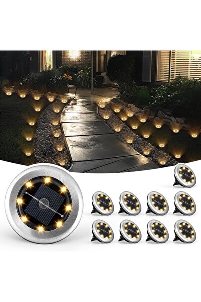 Morvena Picks Lumini solare de gradina, set mini de 10 piese de iluminat sola...