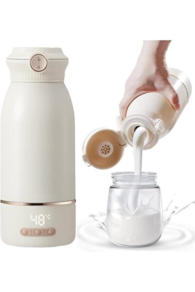 AZONEE Portable Bottle Warmer, 500ml Fast Heating with 2-Minute Heat, 2-Hour ...