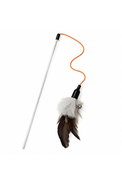 Generic Brand Interactive Cat Toy with Feathers and Bell