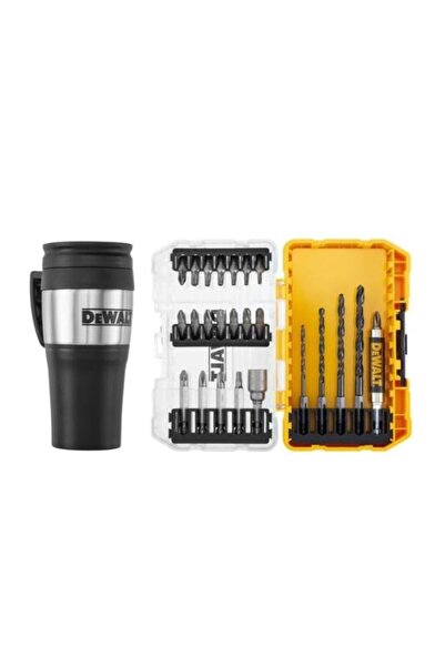 Dewalt Set de 25 de piese pentru găurire și înșurubare cu cană