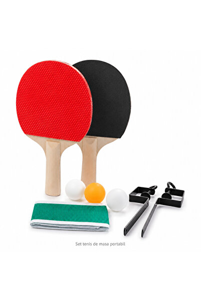 iTin Set de antrenament tenis de masă – 2 palete de ping-pong, 3 mingi, plasă...