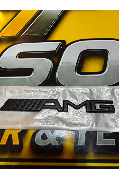 ORJ AMG ARKA BAGAJ SİYAH METAL YAZI ( PASLANMAZ )