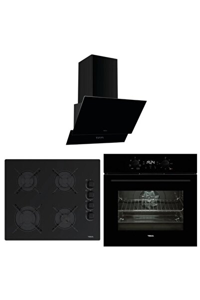 Teka Siyah Ankastre Set ( HEB 723 BK - GBE 64002 BK - ATV 60.3 BK)