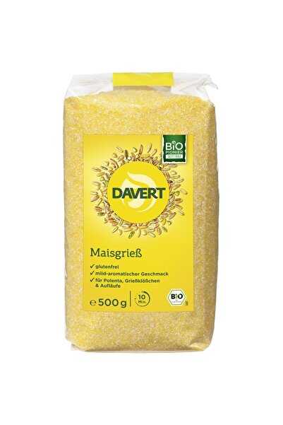 DAVERT Făină de porumb, fără gluten, bio, 500g