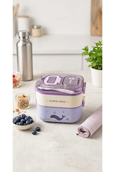 ALPA STORE Fixpoint 1300 ML Double Lunch Box Paslanmaz Çelik 2 Katlı Beslenme...