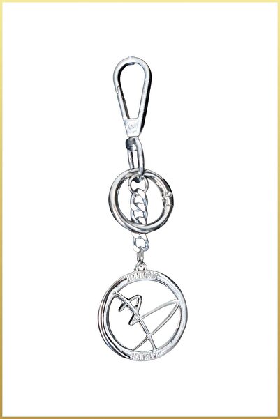 Biess Charm Keychain with Ring Accessory - Silver