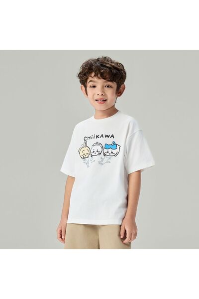 Giordano Kids' Chiikawa Snow White Relaxed Graphic Tee