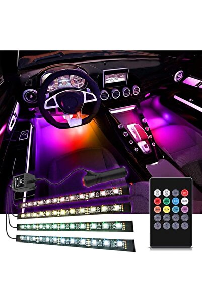 GENERAL شريط إضاءة LED للسيارة من EJ's SUPER CAR، 4 قطع بـ 36 مصباح LED متعدد...