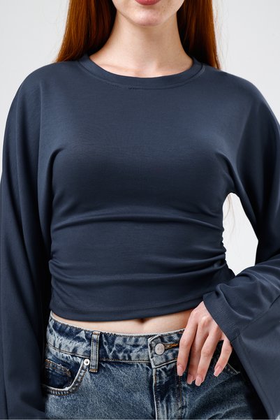 Madame QAN's Waist-Slung Spanish Sleeve T-Shirt & Blouse