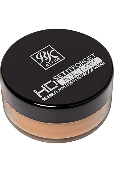 Ruby Kisses بودرة تثبيت سائبة 0.4 أونصة، خفيفة الوزن، تنعم البشرة، توفر لمسة ...