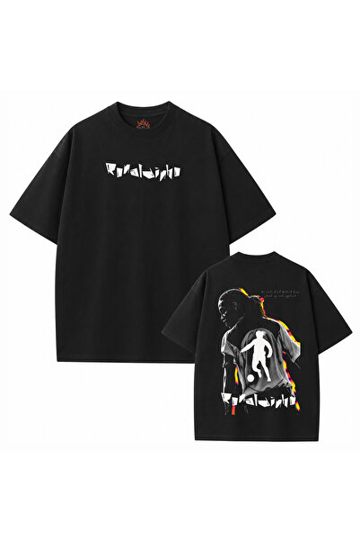 kun inaki Ronaldinho Sırt Baskılı Siyah Unisex T-Shirt