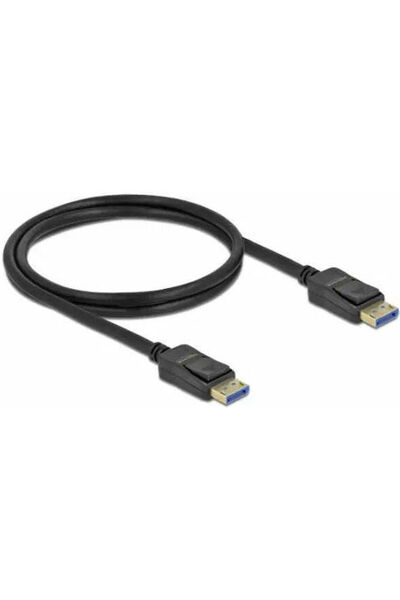 DELOCK Καλώδιο DisplayPort αρσενικό - DisplayPort αρσενικό 1μ Μαύρο