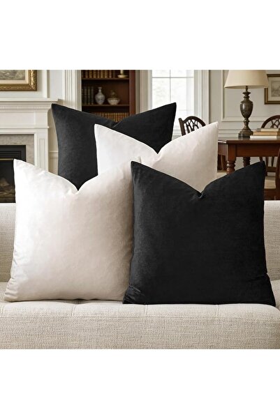 GIGIZAZA Decorative Throw Pillow Covers 18 x 18, Gold Soft Pillow Covers Velv...