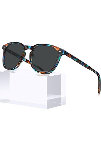 CARFIA Retro Polarized Sunglasses for Women Small and Medium Face UV Protecti...