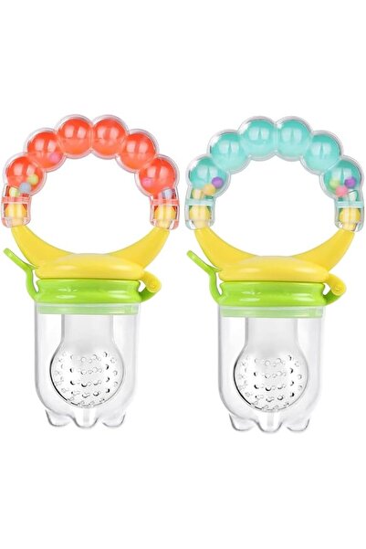 GENERAL Baby Fresh Fruit Feeder Pacifier, 2 Pcs Food Feeder, Handgrip Reusabl...