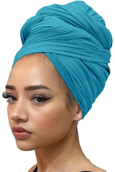 kachanaa أوشحة رأس من الجيرسيه المطاطي، أغطية رأس، أوشحة شعر بلون واحد، ناعمة...
