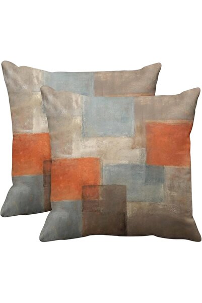 Britimes Throw Pillow Covers Modern Home Art Decor, 18 x 18 Inches Set of 2 P...