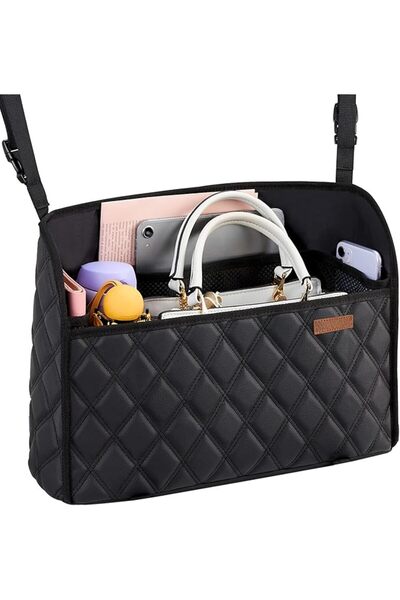 WLLWOO WLLWOO WLLWOO Car Net Pocket Handbag Holder Between Seats Back Storage...