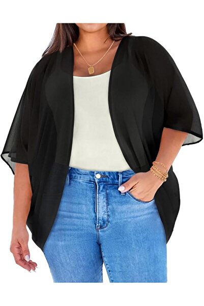 GENERAL Womens Kimono Beach Cover Up Chiffon Cardigan Floral Tops Loose Capes