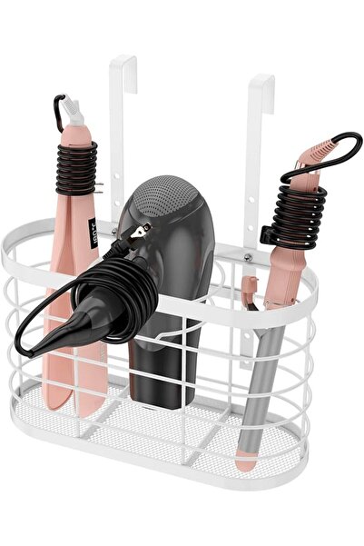 GENERAL 3-in-1 Hair Tool Organizer, Wall Mounted/Cabinet Door, Adjustable Hei...