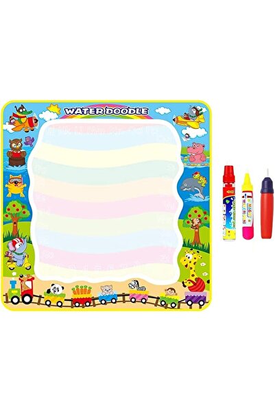 Generic Kids Water Doodle Mat Coloring Mats & Drawing Pens Reusable Painting ...