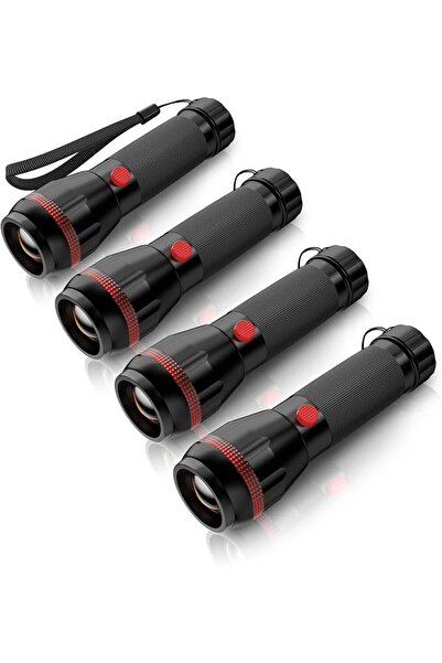 TERRIFI LED Torch Mini Small Torches 4Pcs, Zoomable 2 Modes 70 Lumens, Adjust...
