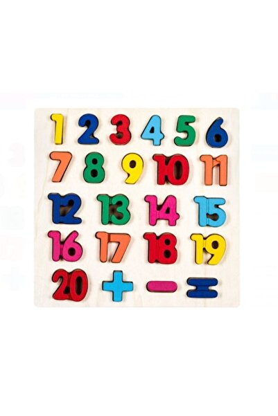 Dreamer Puzzle din lemn cu numere, 23 piese, 28x27.5cm