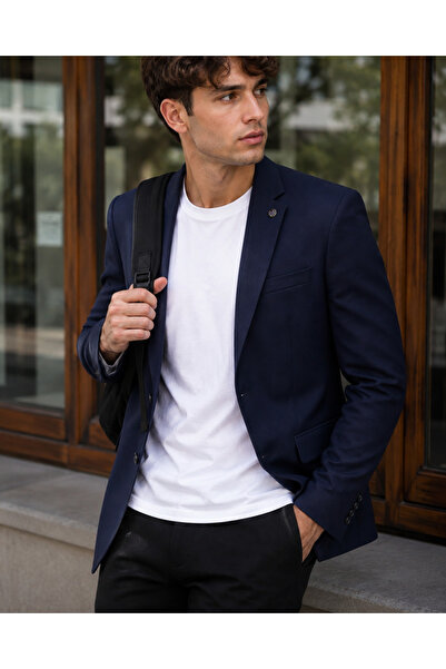 Plus Scorpion Sacou smart casual, blazer Slim Fit pentru studenți și tineri, ...