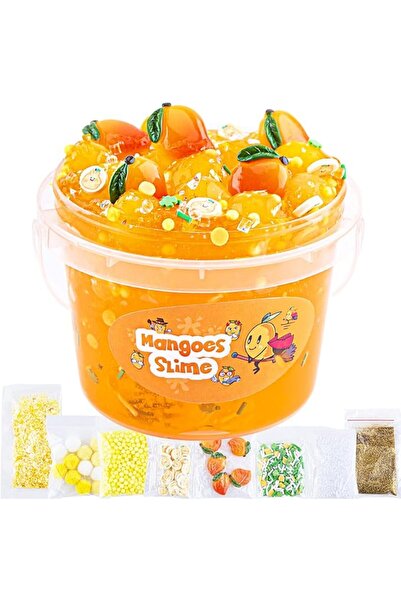 GENERAL Children's Slime, 300 ml Yellow Mango Jelly Cube Glimmer Crunchy Slim...