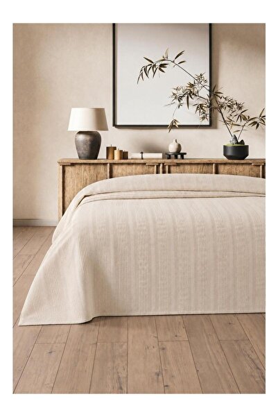 ROYAM Mevsim Home 100% Cotton Single Waffle Patterned Bedspread Pike 160 X 240